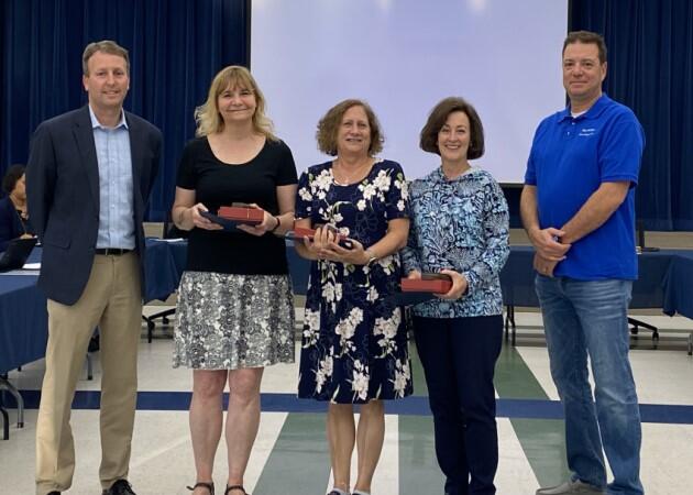 Honoring our 2022 Retirees:  Ms Russell, Ms Silverblatt, Ms Castetter