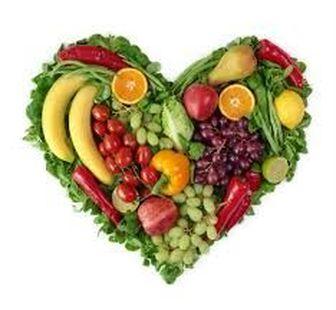 Vegetables depicting a heart